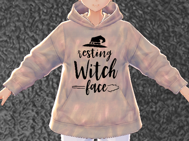 *IMPROVED* Resting Witch Face VROID textures