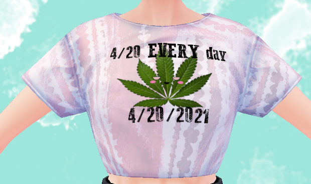 FREE 4/20/2021 annual shirt VROID mini t-shirt texture