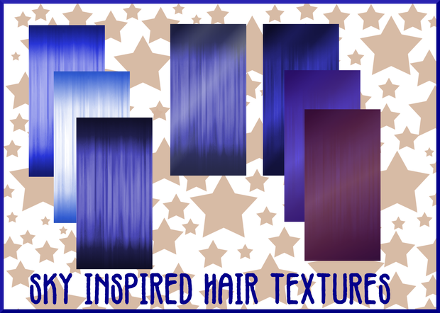 Sky Inspired Hair Palette VROID textures