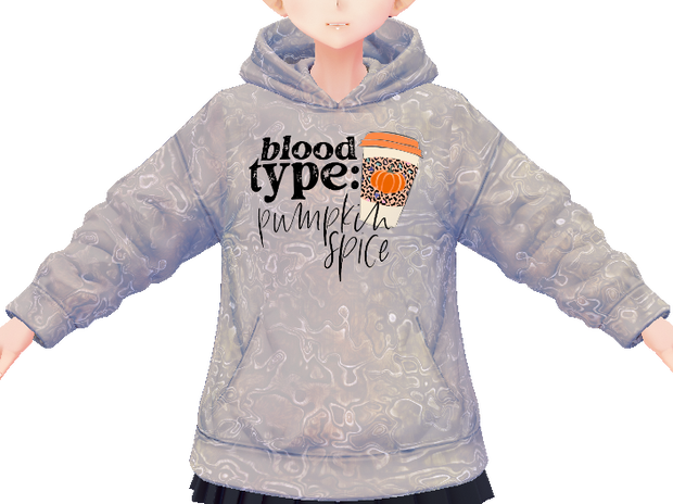 Blood Type Pumpkin Spice 3 piece VROID TEXTURES