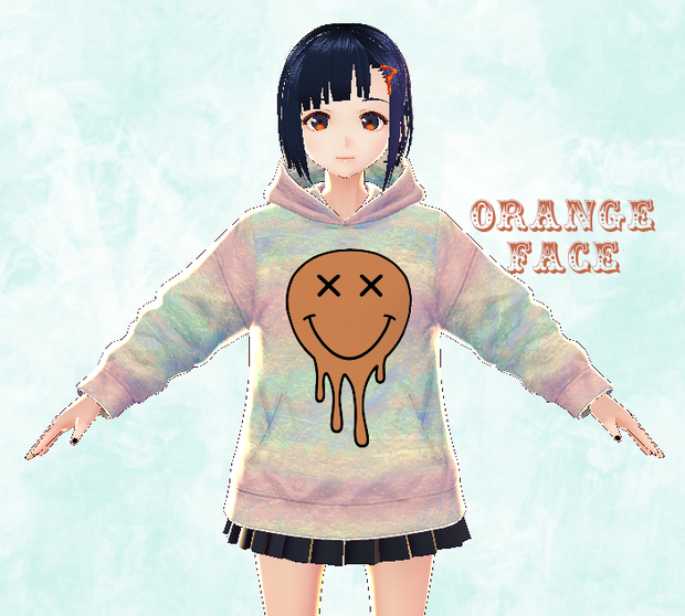 Melting Smiley Hoodies VROID TEXTURES