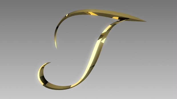 3Dフォントデータ 「T」 - BizarreDigital - BOOTH