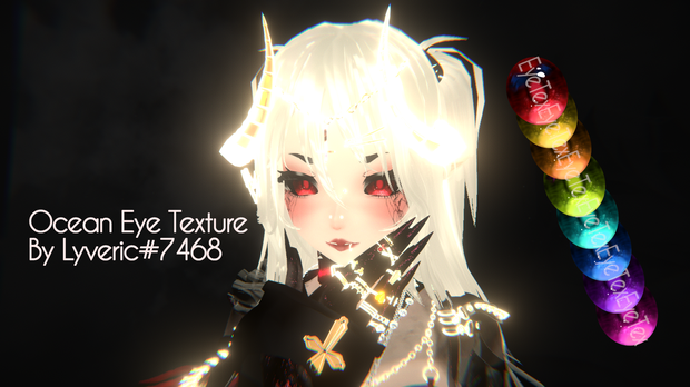 Ocean Eye Texture VRChat 海瞳孔テクスチャ