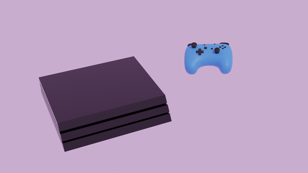 [fbx][blender] ゲーム機　コントローラー
