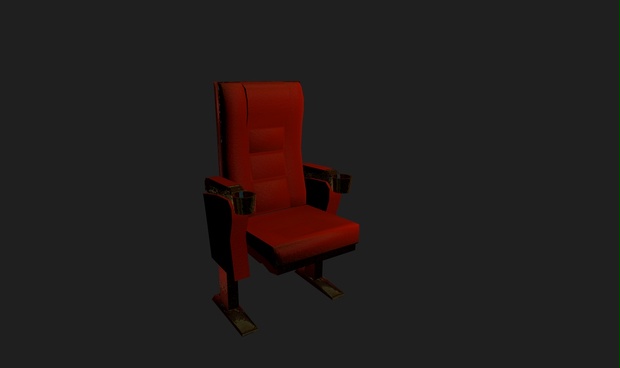 [VRCHAT] TheatherChair 映画館の椅子 - 1lvdoit - BOOTH
