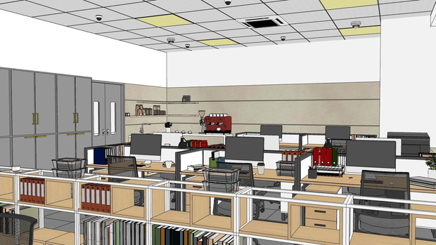 【 3 D背景】オフィス  office