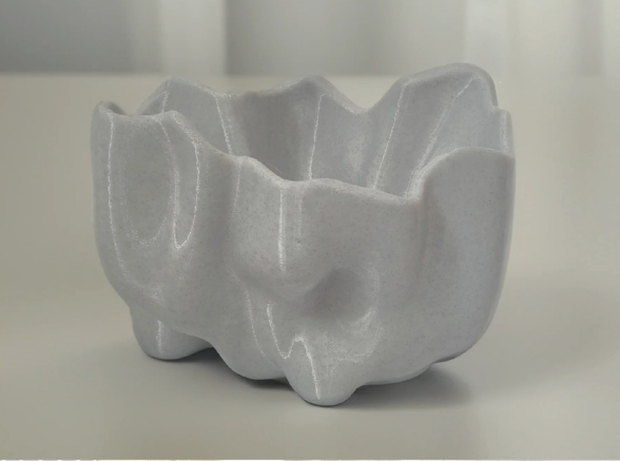 3Dプリント用データ　植物鉢"Flow"