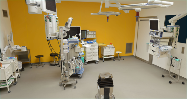 大学病院の手術室3Dモデル3D素材VRCHAT University Hospital Operating Room 3D Model 