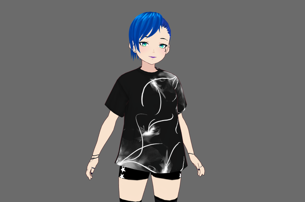 Smoky Black Shirt Vroid