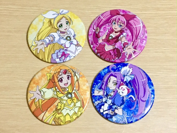 スイートプリキュア♪ 75mm缶バッジ4種セット