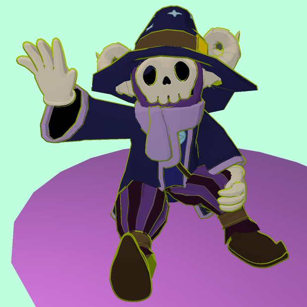 Yersinia's Chibi Lich - VR Chat/3D Model Avatar Base