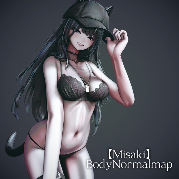 【Misaki】BodyNormalmap+AOmap