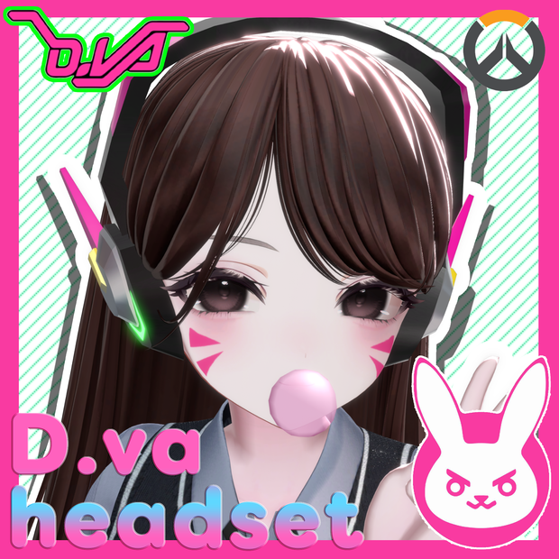 ❤FREE❤ overwatch D.va headset