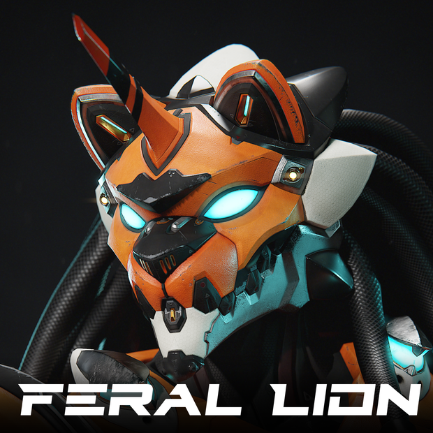 |3Dモデル|3D Model| Feral Unit: Lion