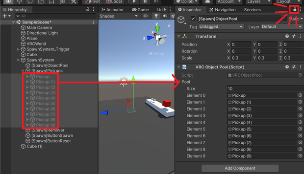 Pseudo-spawn object system for VRChat (UDON)