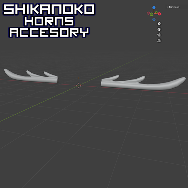 Shikanoko Horns 3D blender
