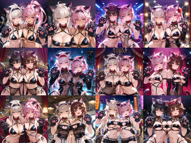 【Anima向け】猫耳ハーネス・フェティッシュファッション｜イラスト向けプロンプト集