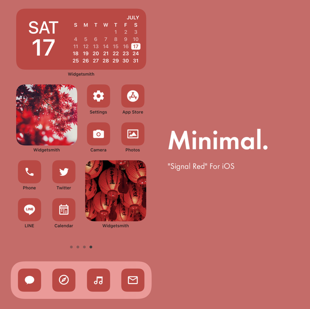 iPhone Icon - Signal Red【24年6月更新】
