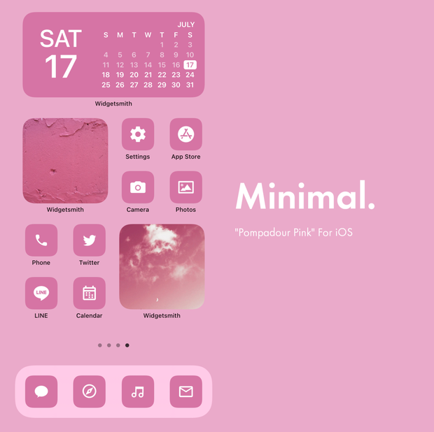 iPhone Icon - Pompadour Pink【24年6月更新】