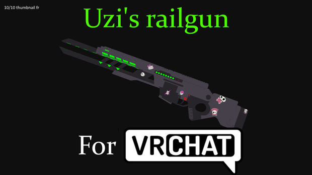 Functional Uzi's Railgun from Murder Drones for VRChat (Model by Tenn54)