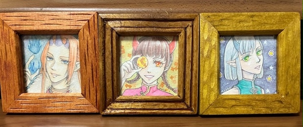 ふぅ神様のご飯「絵画」原画２L判サイズ ふぅ神様のご飯「絵画」原画2L判サイズ