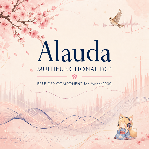【無料】Alauda｜音楽を自分好みの音で楽しむための機能をまとめたfoobar2000用 多機能オーディオDSP