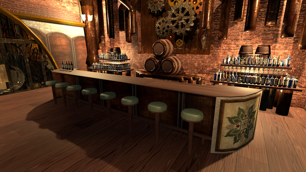 SteamPunkBar バーカウンターセット