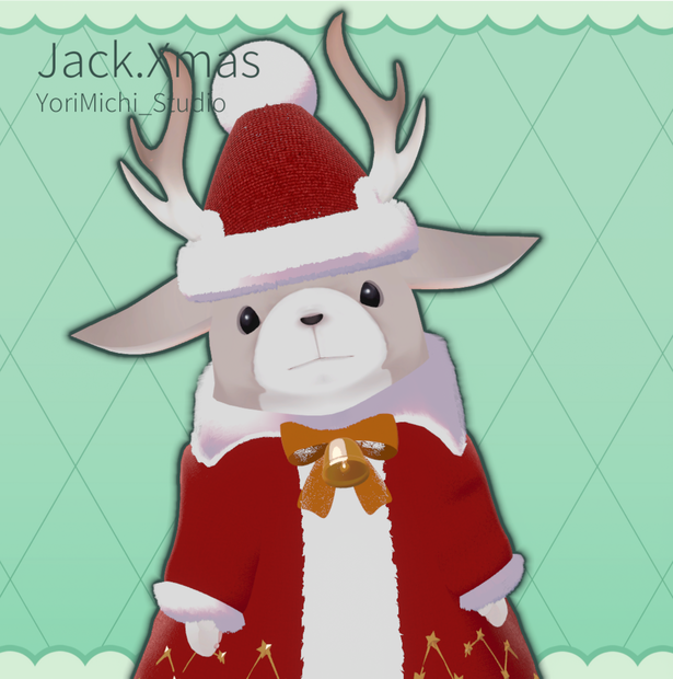 【VRC衣装】 Hearth Noël -Jackalope-｜YoriMichi Studio