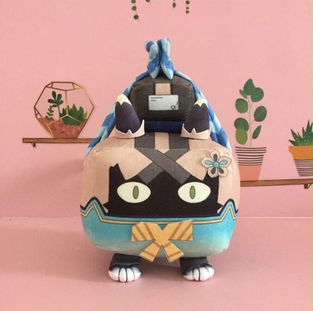原神 綺良々（ネコ箱急便状態）ぬいぐるみ コスプレ - おりじ