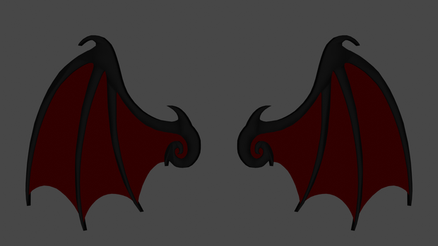 [Free] Simple Red & black Wings V3