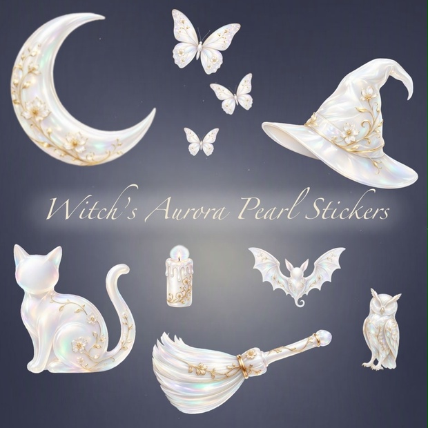 Witch’s Aurora Pearl Stickers