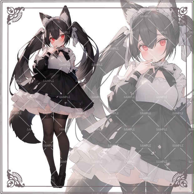 No.16》立ち絵素材_ウルフメイド_女の子 - - Mimi Minette - 素材屋