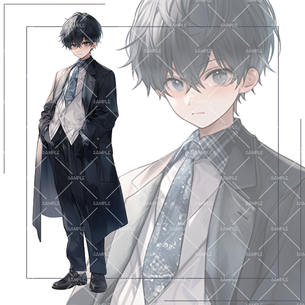 《No.79》立ち絵素材_スーツ_少年