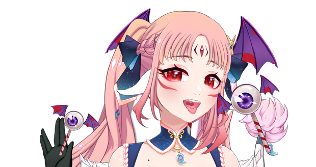 【無料DLあり】萬聖節_Halloween_ハロウィン素材_眼球キャンデー-眼球棒棒糖_コウモリ-蝙蝠翅膀【支援Live2d】【Vtuber向け】