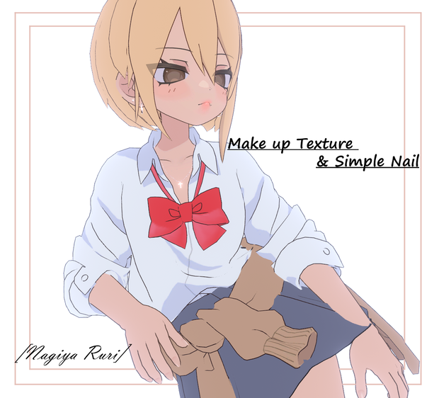 [無料] Nagiya simple Make up ,eye Texture  & Simple Nail