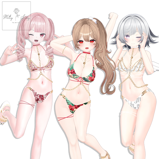 【舞夜、むろむ、YUGIMIYO】Chain BIKINI 2023