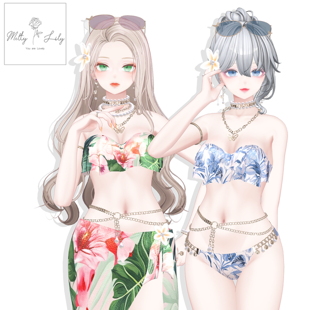 Flare Bandeau BIKINI【4アバター対応】