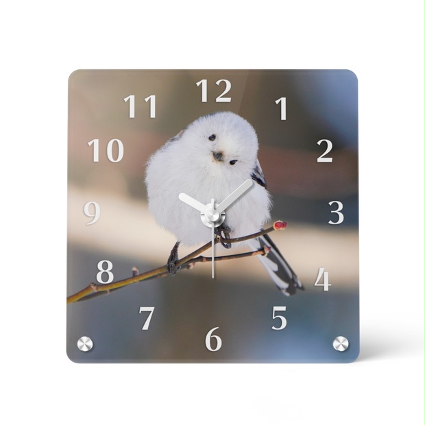 シマエナガのアクリル時計（type 02） - SAT BOOTH - BOOTH