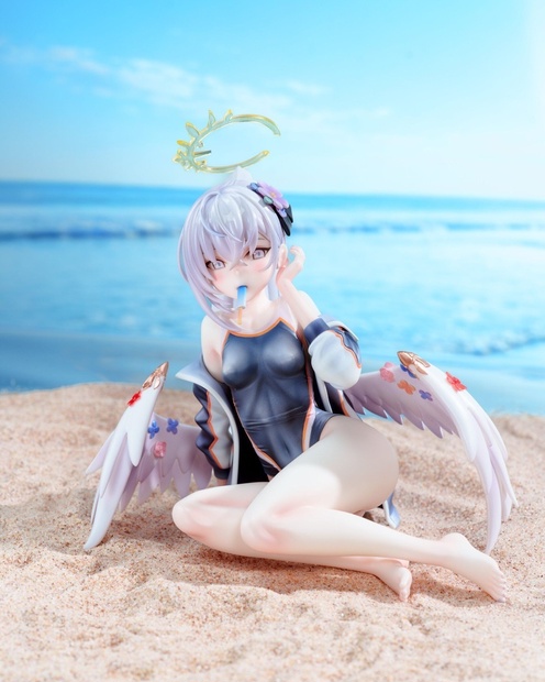 提携作品】ブルアカ スクール水着白洲アズサ ガレージキット