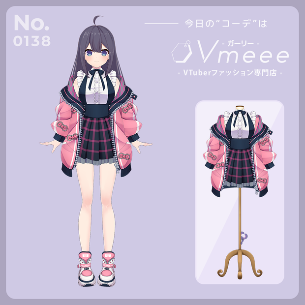 ピンキーポップ pinky pop【Vtuber Fashion Assets Vmeee No.138】