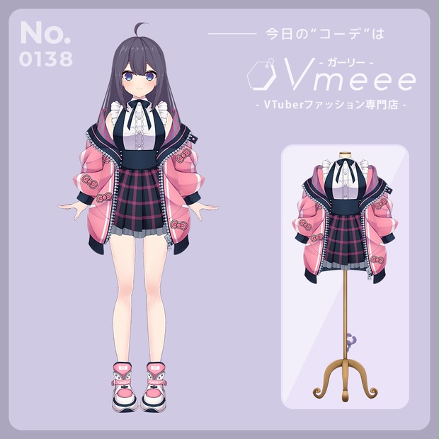 ピンキーポップ pinky pop【Vtuber Fashion Assets Vmeee No.138