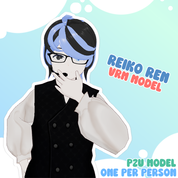 (レイレイ) Reiko Ren - 3D Model [ストリーミングまたは商業的なもののために]