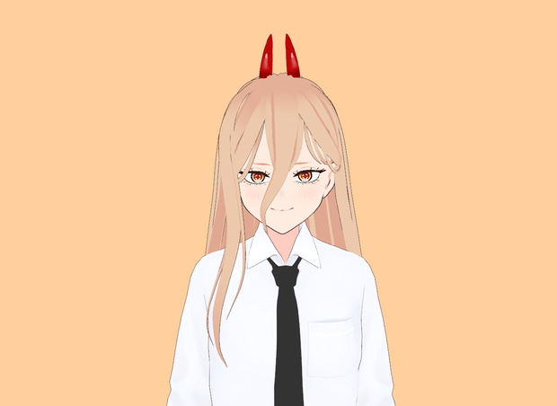 [VROID] Long Hair Power Style With Horns