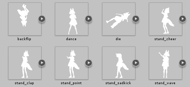 VRChat Expression Menu 用 Emote アイコン