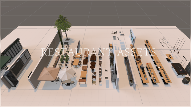 〔VRChatワールドアセット販売〕< バー & Cafe & 居酒屋のアセット >