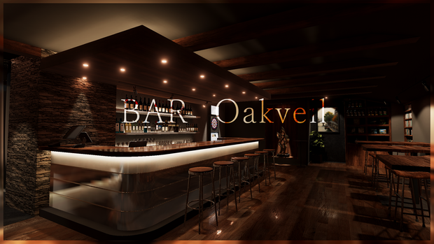 〔VRChatワールド販売〕Bar "Oakveil" < 街角のバー >
