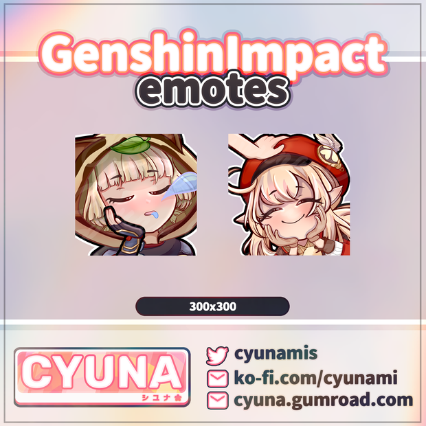 Sayu & Klee (Genshin Impact) Emotes
