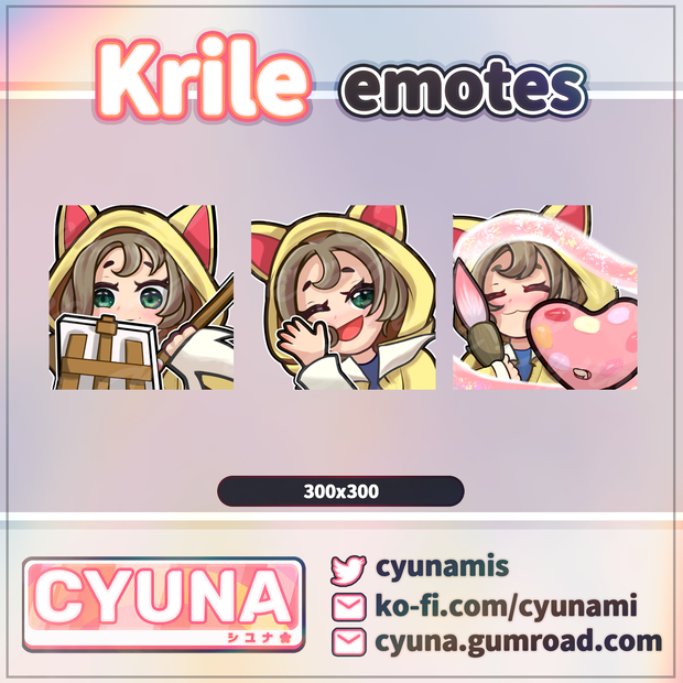 Krile Pictomancer (Final Fantasy XIV) Emotes