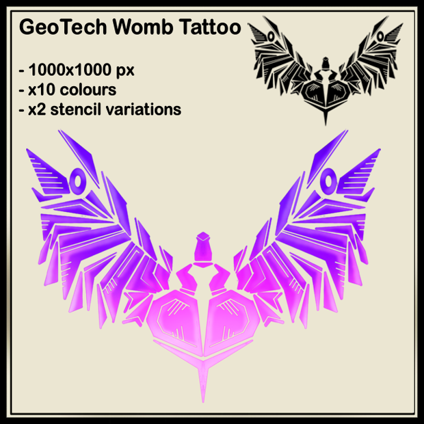 Geotech Womb Tattoo