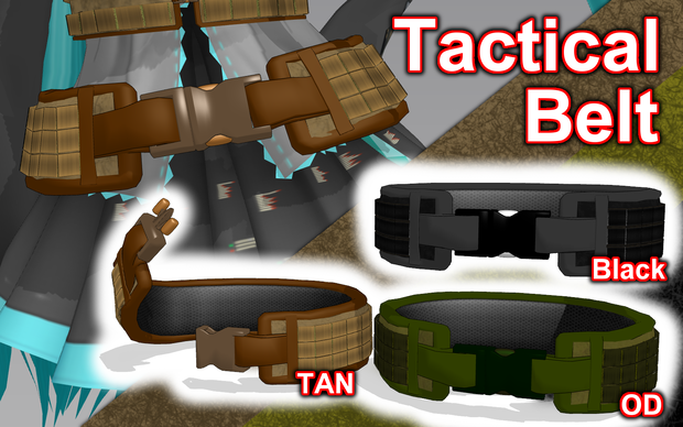 Tactical Belt ver1.1 【MMDモデル配布】